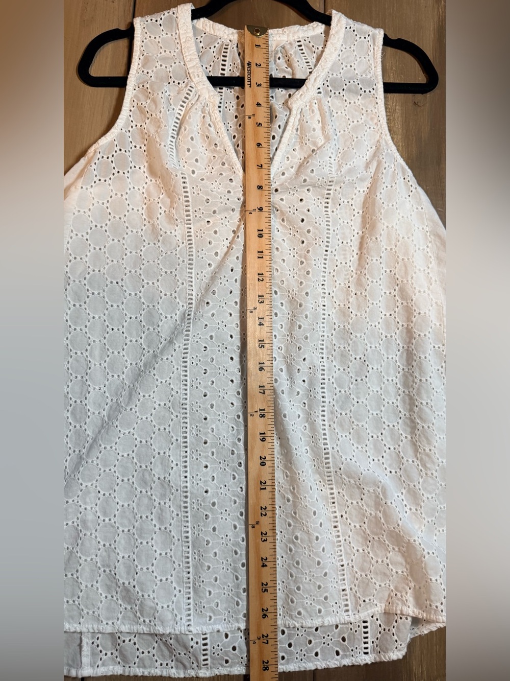 A:Glow White Eyelet Embroidered Cotton Maternity Blouse Boho Peasant Top - Picture 5 of 9